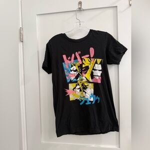 Hot Topic My Hero Academia Weakened All Might black short sleeve T-shirt